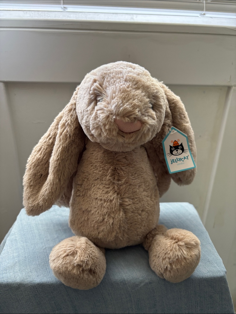 New Jellycat Bashful Beige Bunny Medium 12" Soft Plush Toy Stuffed Animal - Picture 1 of 4